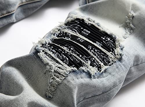 Men's Fashion Washed Straight Fit Slim Jeans4