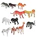 Plastica Leone Tigre Leopardo Cervo Orso Selvatico 12pcs Modello Animale Giocattolo Multicolore