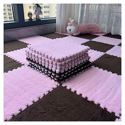 �t�H�[���p�Y���}�b�g�A �v���b�V���C���^�[���b�L���O�J�[�y�b�g�^�C���p�Y���v���C�}�b�g12�s�[�X�\�t�g�ӂ�ӂ�X�N�G�A�t�H�[���t���A�^�C���Q���p12�C���`×12�C���`(Rose+cafe Fonce)