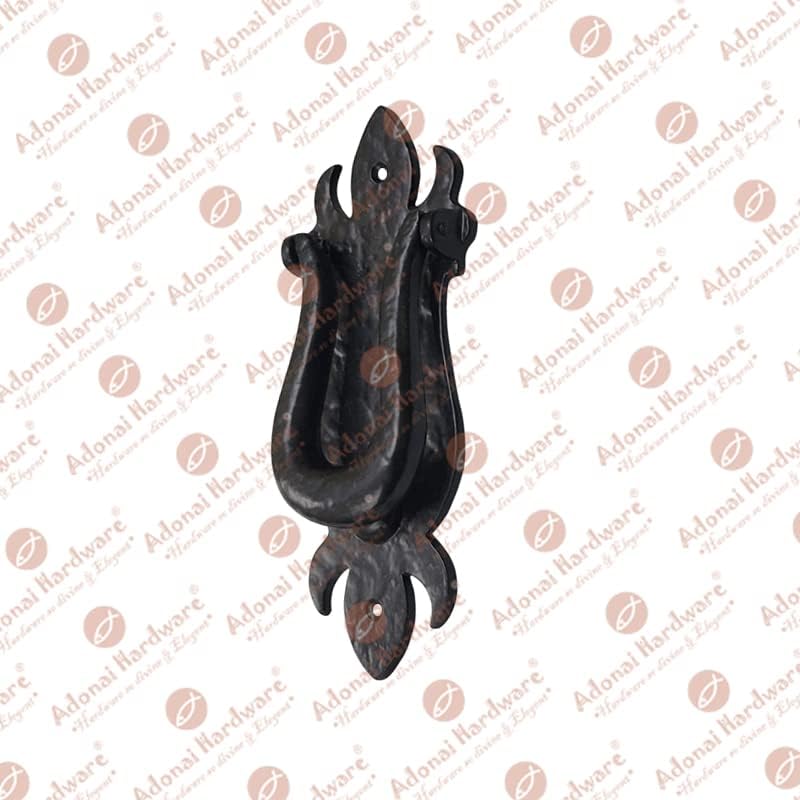 Adonai Hardware "Alammelech Antique Cast Iron Door Knocker - Black Powder Coated