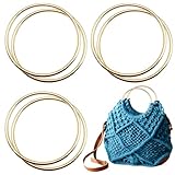 VEGCOO 8 Manijas Metálicas para Bolsos Asas de Cuero Sintético de Reemplazo en...