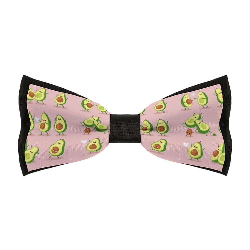 Cmagnifico Men's As Shown Pre-Tied Bow Tie, Funny Avocado Bow Tie, Adjustable Neck Bowtie For Parties