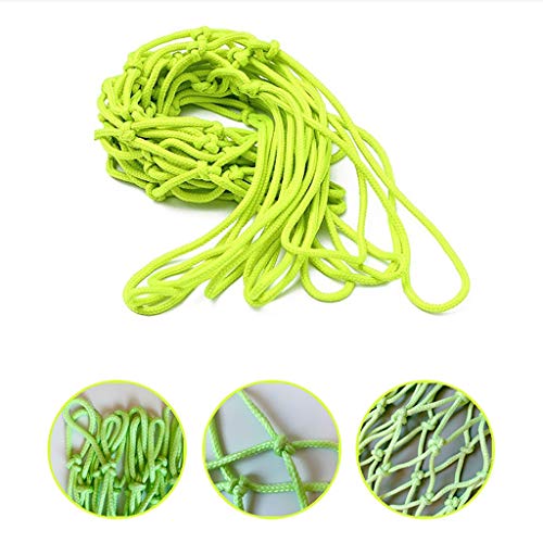 Graysky Heavy Duty Glow In The Dark Outdoor Basketball Net, Luminous Bright Green Nylon Glowing Hoop Rim Net For Standard Outside Basketball Hoop Basketball Rims, Kids Backboard And Rim #TOP5