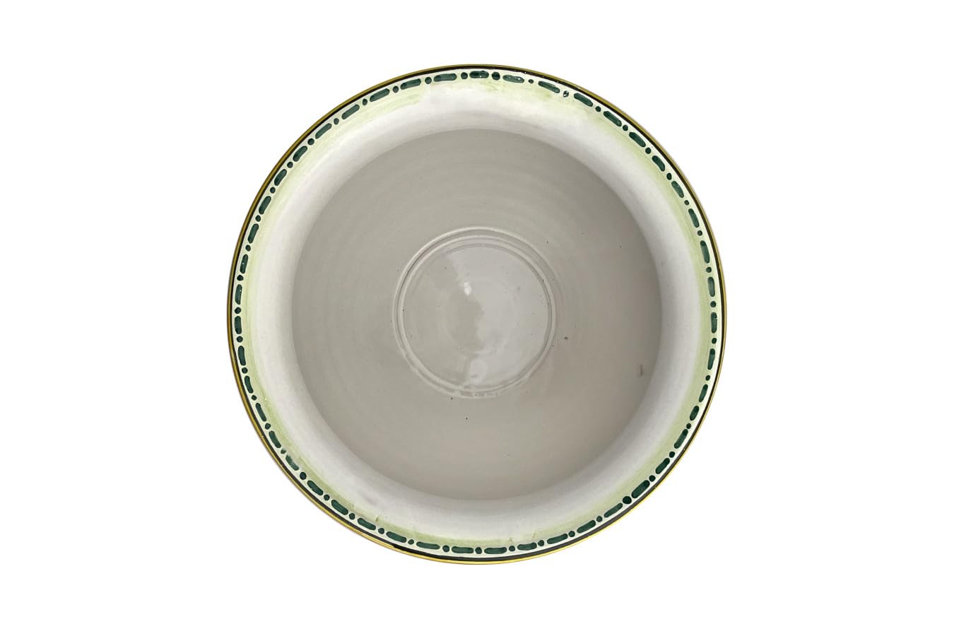 Cerames Pflanzkübel Keramik im sizilianischen Stil von Caltagirone Vaso di Limoni e Uva S – Italienischer Blumenkübel, runder Blumentopf für Innenbereich und Fensterbank, Ø 20 cm, Höhe 15 cm