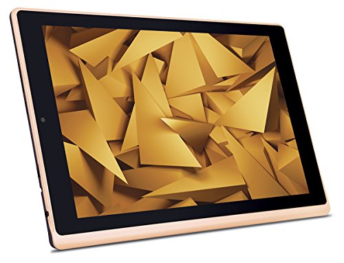 Image of iBall Slide Elan 4G2 Tablet (10.1 inch, 16GB, Wi-Fi + 4G LTE + Voice Calling), Gold-Cobalt Brown