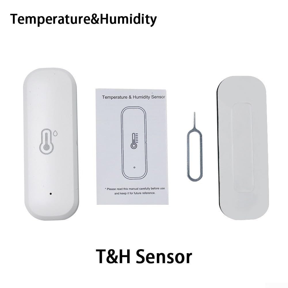 Wifi Tuya Sensore intelligente di temperatura e umidità con notifica remota app per serra domestica, termometro da interno ad alta precisione (zigbee/4 pezzi)