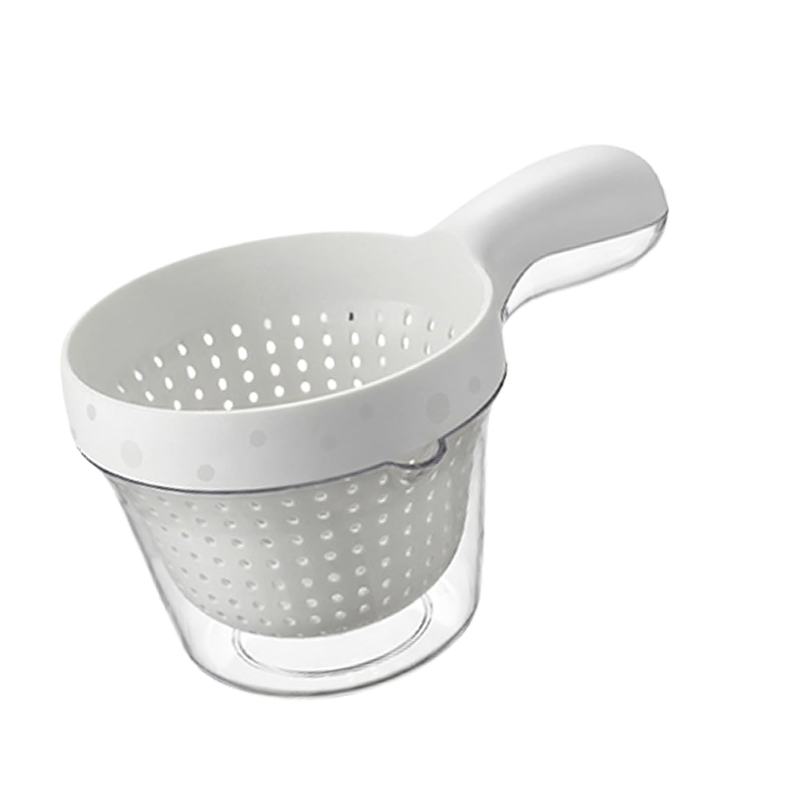Veltros White Stackable Vegetable Container With Handles For Salad Prep And Compact Spaces Camping Kitchen Storage