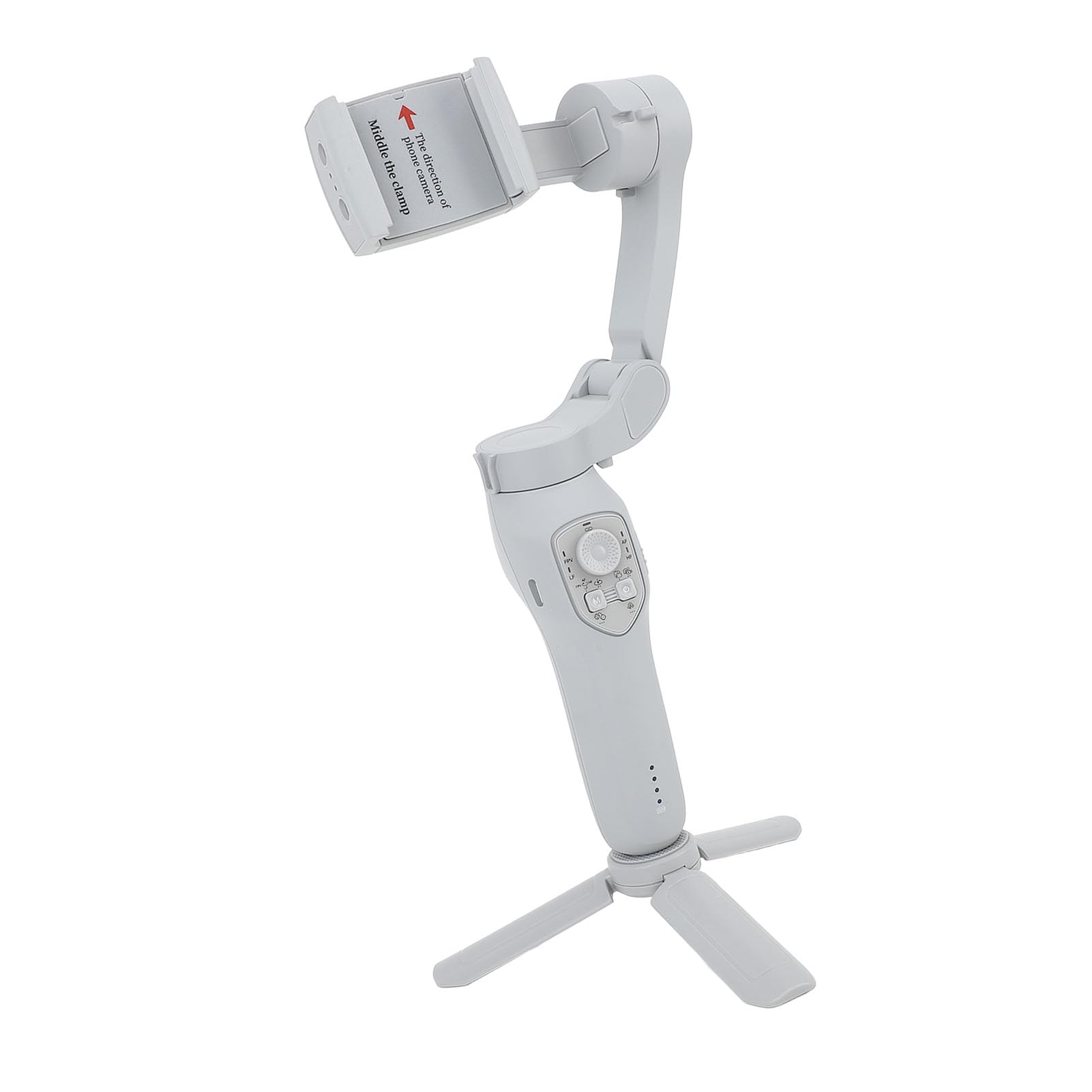 Kit di Registrazione Video a 3 Assi Palmare Stabilizzatore per Smartphone per Materiale ABS per Riprese Cinematografiche