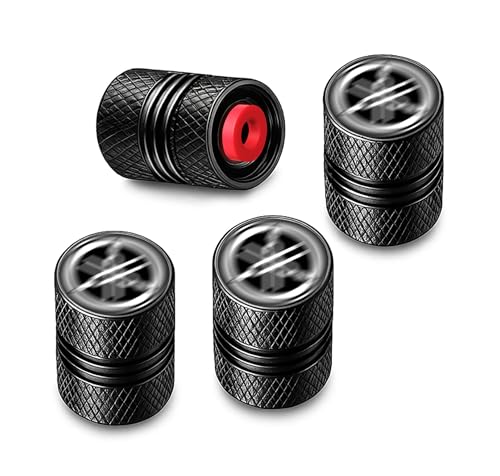 Image of Metal Tyre Valve Caps (Set of 4) | Laser Engraved | Anti-Leak O-Ring | Stylish Air Stem Covers | Universal Fit | Compatible with Yamaha Motorcycles - R15, MT15, FZ, FZS, Fascino, Ray ZR & More