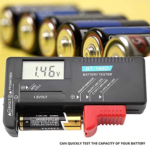 Battery Volt Tester - Digital Battery Tester Checker Monitor Household Testers Power Meter for AA AAA C D 9V 1.5V Button Cell Battery Volt Tester BT-168D Fashion Processing