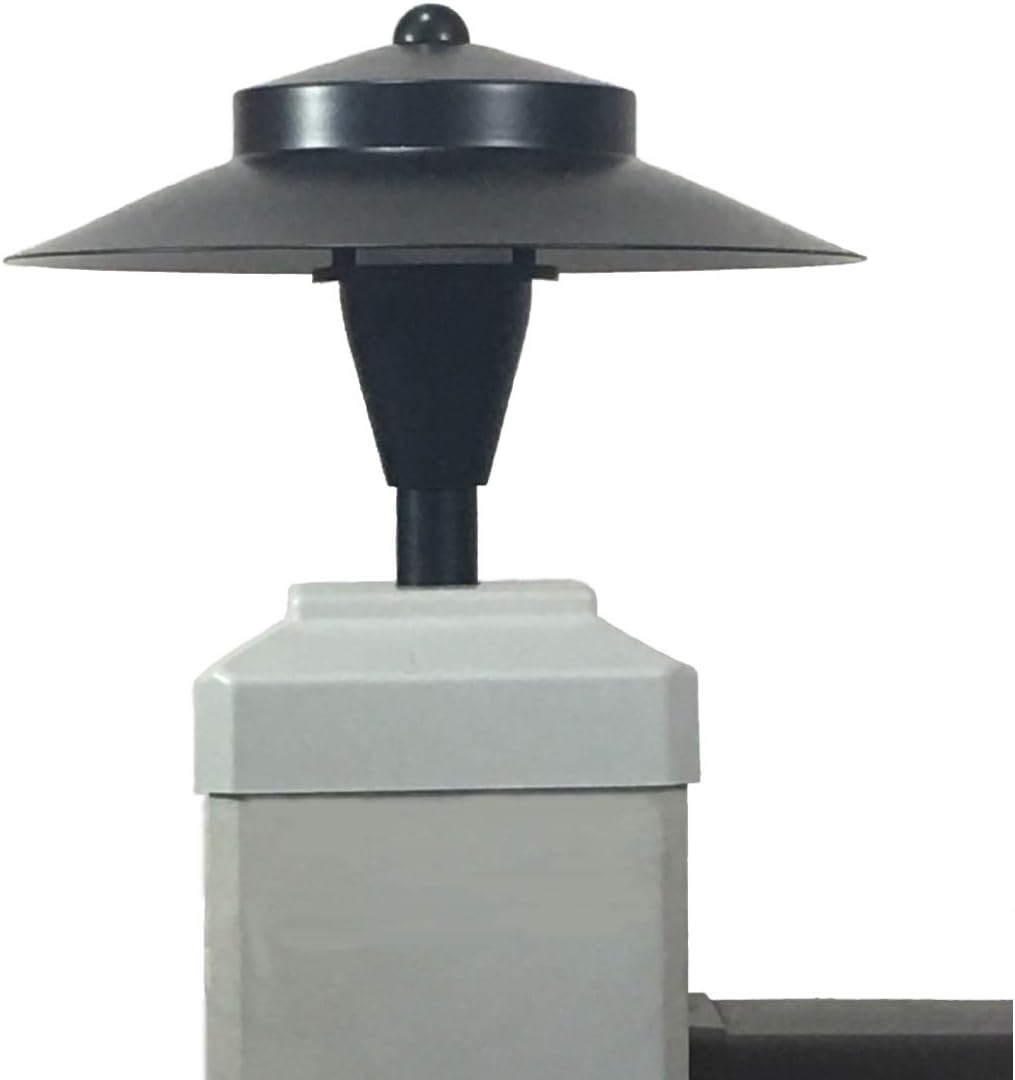 Tru-Post® 101 LED Deck & Fence Post Light (2 inch x 2 inch Post Cap Aluminum, Black)