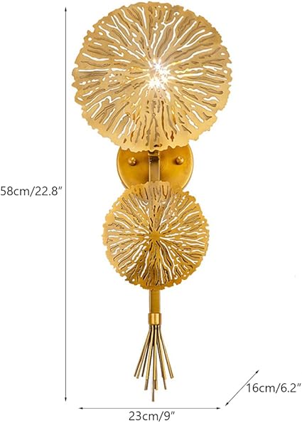 TPMAFF TPMAFF Creatieve Lotus Wandlamp, Zuidoost-Aziatische Stijl Wandlamp, Woonkamer Lampen, Eetkamer Slaapkamer Lampen, Villa Luxe Verlichting, Nachtkastje Wandlampen photo 3