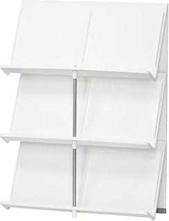 Like-IT Shoe Storage, Shoe Rack, 3 Tiers, Approx. Width 17.7 x Depth 6.9 x Height 23.8 inches (45 x 17.5 x 60.5 cm), White, Made in Japan, Uses Over 30% Recycled Material, Short Boot Storage, Space