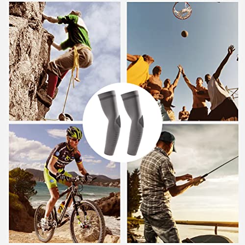 zyrubwoe Manga de proteção solar respirável de seda gelada para uso ao ar livre, ciclismo, pesca, ca