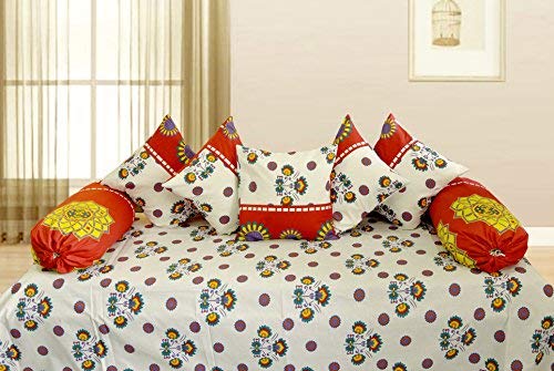 Vissage Contemporary Prints Designer Diwan Set-image-37
