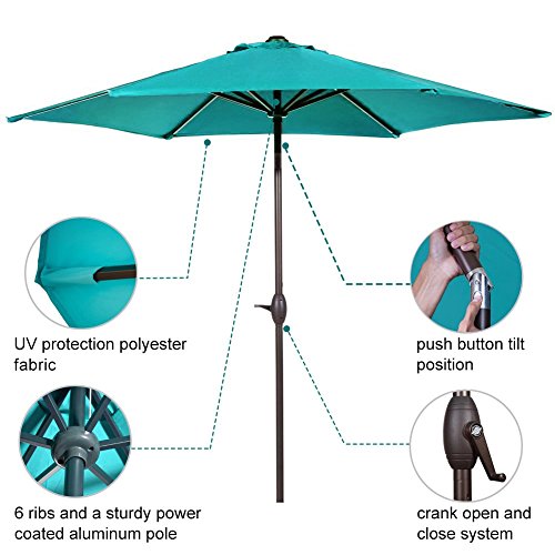 image for Abba Patio 9ft Patio Umbrella Outdoor Umbrella Patio Market Table Umbr