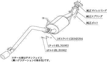 DA63T キャリイ　柿本改　ワンオフチタンカラー砲弾マフラー DA63T キャリイ 柿本改 ワンオフチタンカラー砲弾マフラー 柿本改