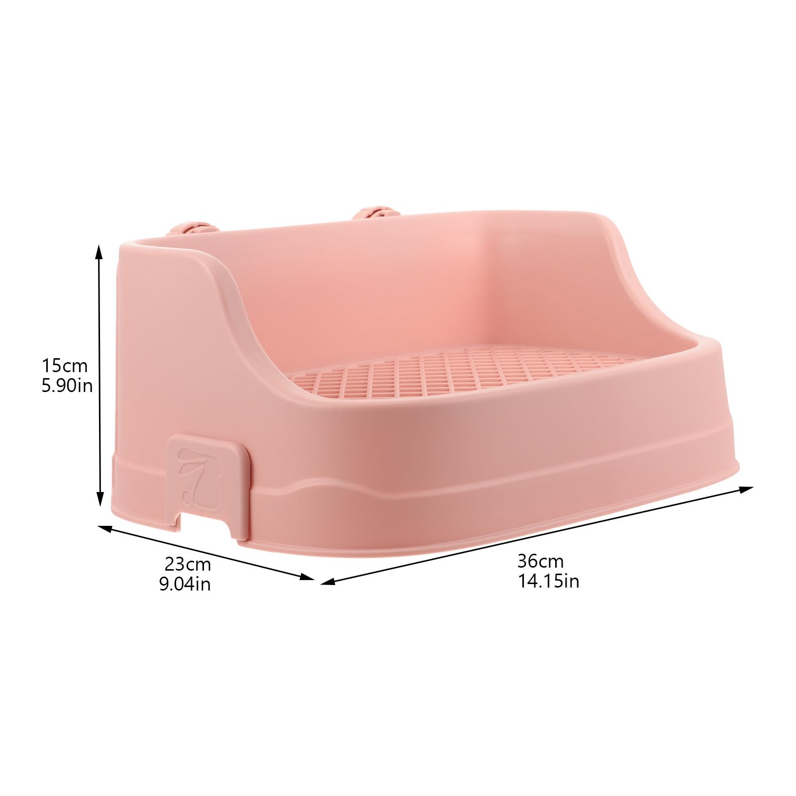 Kleintiertoilette Rosa aus Kunststoff mit Mesh Boden