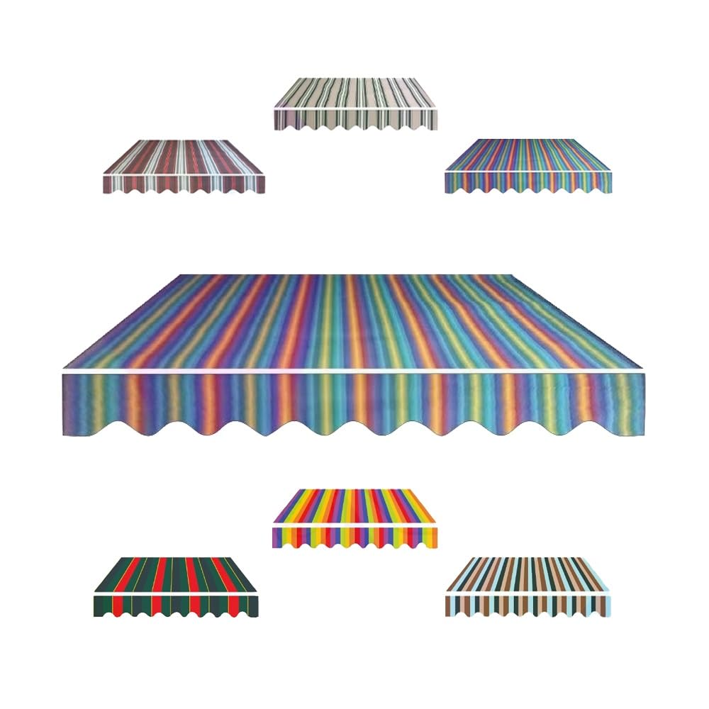 Toldo retráctil de 300 cm reparable con lona impermeable de repuesto de 6x3 m