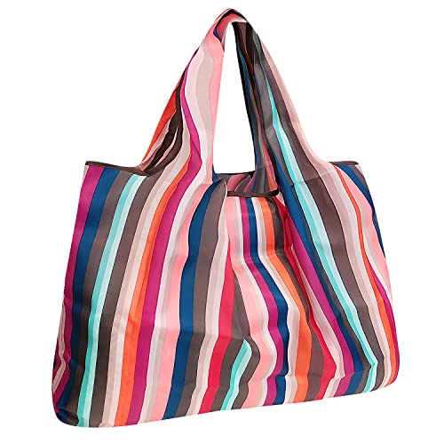 Image of allydrew Large Foldable Tote Nylon Reusable Grocery Bag