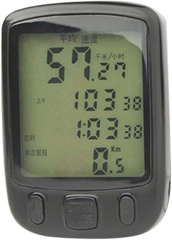 Wired Bike Speedometer Odometer with LCD Display for Mountain Road Folding Bicycles Easy Install Cycling Computer for Outdoor Adventure