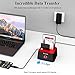 WAVLINK USB 3.0 to SATA I/II/III Dual-Bay External Hard Drive Docking Station for 2.5/3.5 Inch HDD/SSD with UASP (6Gbps), Support Offline Clone Duplicator and Auto Sleep Function [16TB X2 ]