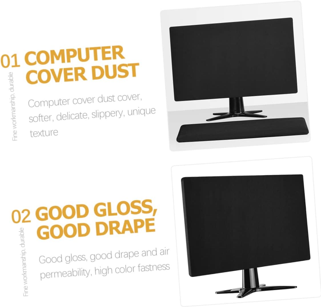 Stretchy Cotton Computer Monitor Dust Cover Lightweight Protective Screen Sleeve for Displays Portable Scratch Dustproof Guard for Use