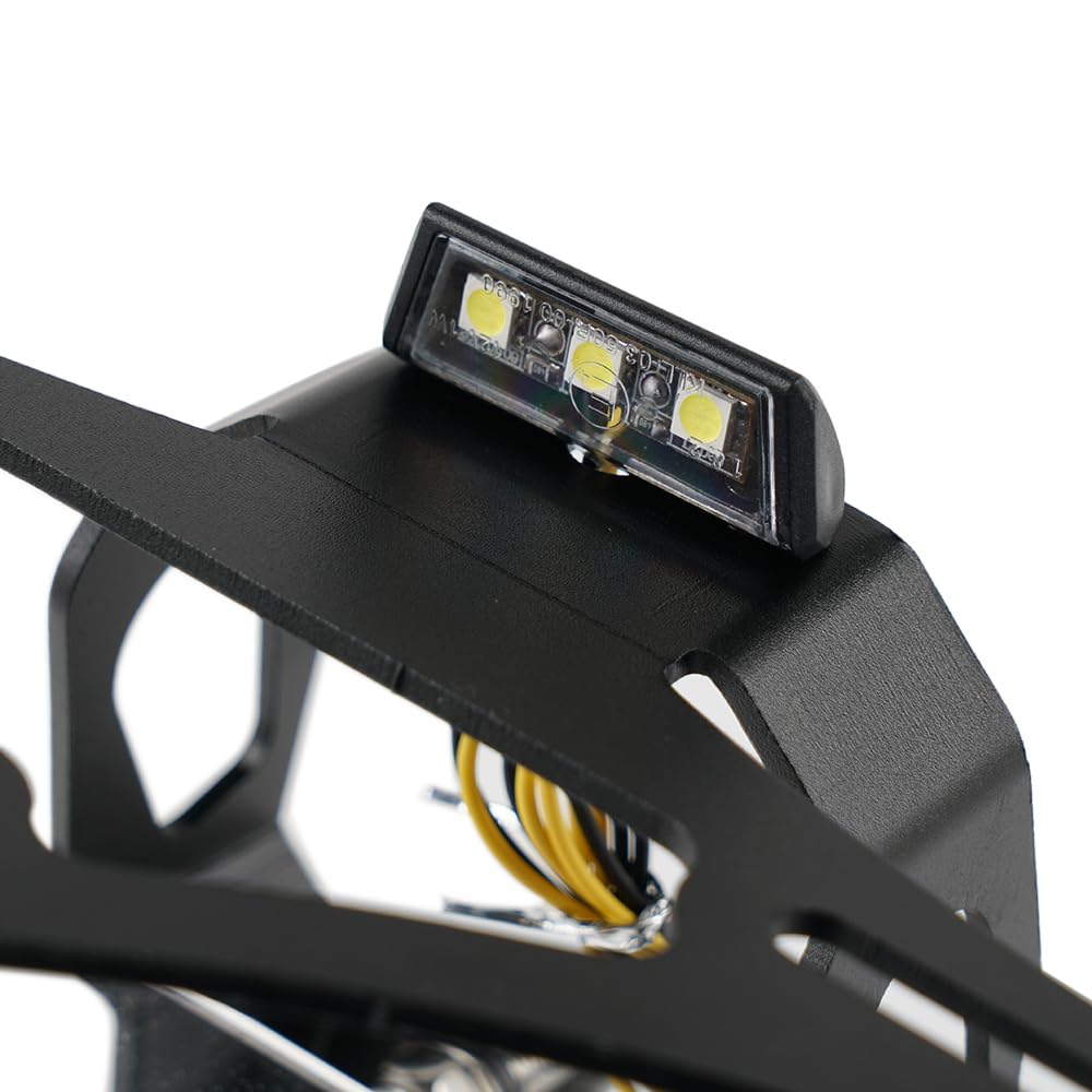 Kennzeichenhalter Motorrad Fit for Kawasaki Z400 Z250 Ninja 400 250 Schwanz Ordentlich Kotflügel Hinten Unterstützung Kennzeichen Rahmen Hinten Karte Motorrad Kennzeichenhalter(No Logo)