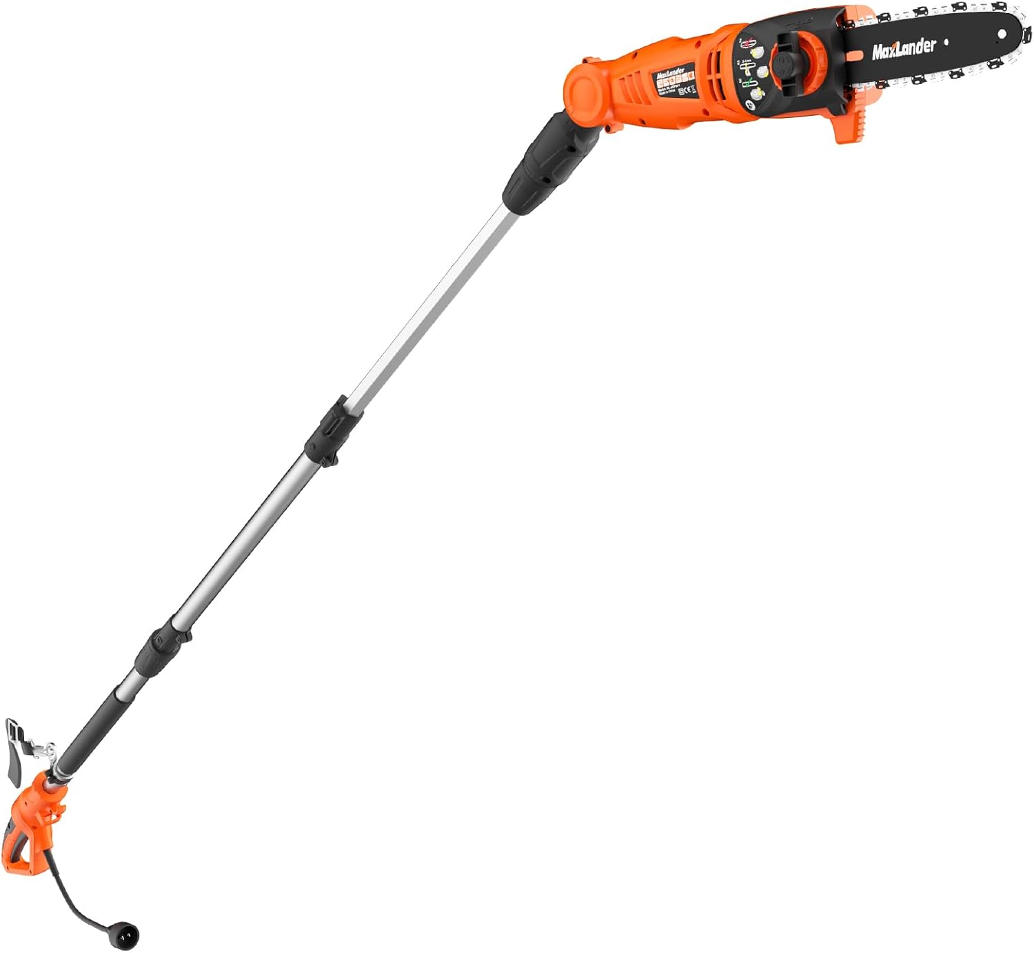MAXLANDER 8-Inch Electric Pole Saw Corded - 6 Amp Pole Saws for Tree Trimming