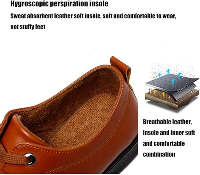 Asifn Men's Sport Outdoor Casual Leather Shoes Breathable Spring Summer Business Fashion Closed Toe Shoes2