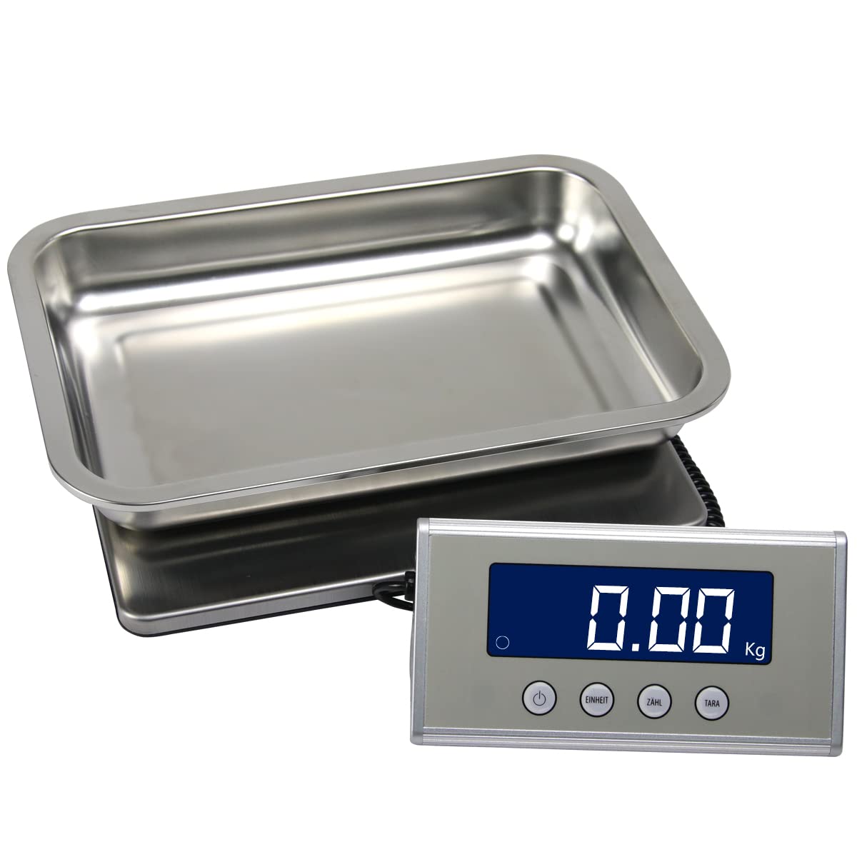 WKA Plattformwaage SKA-2727, max. 150 kg, Teilung 20 g, Edelstahl