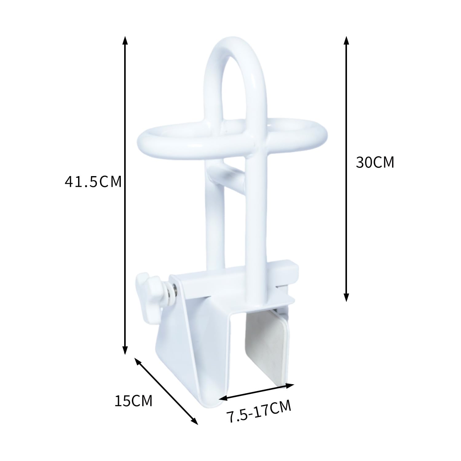 Mango triple de seguridad ajustable para bañera ajustable, antes de comprar, comprueba el grosor de la pared de la bañera > 7,5 cm, mango de bañera para personas mayores, mango de bañera sin