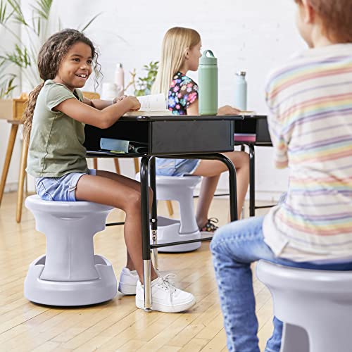 Image of ECR4Kids Active Storage Wobble Stool, 15in Seat Height, Childrens Furniture, Light Grey