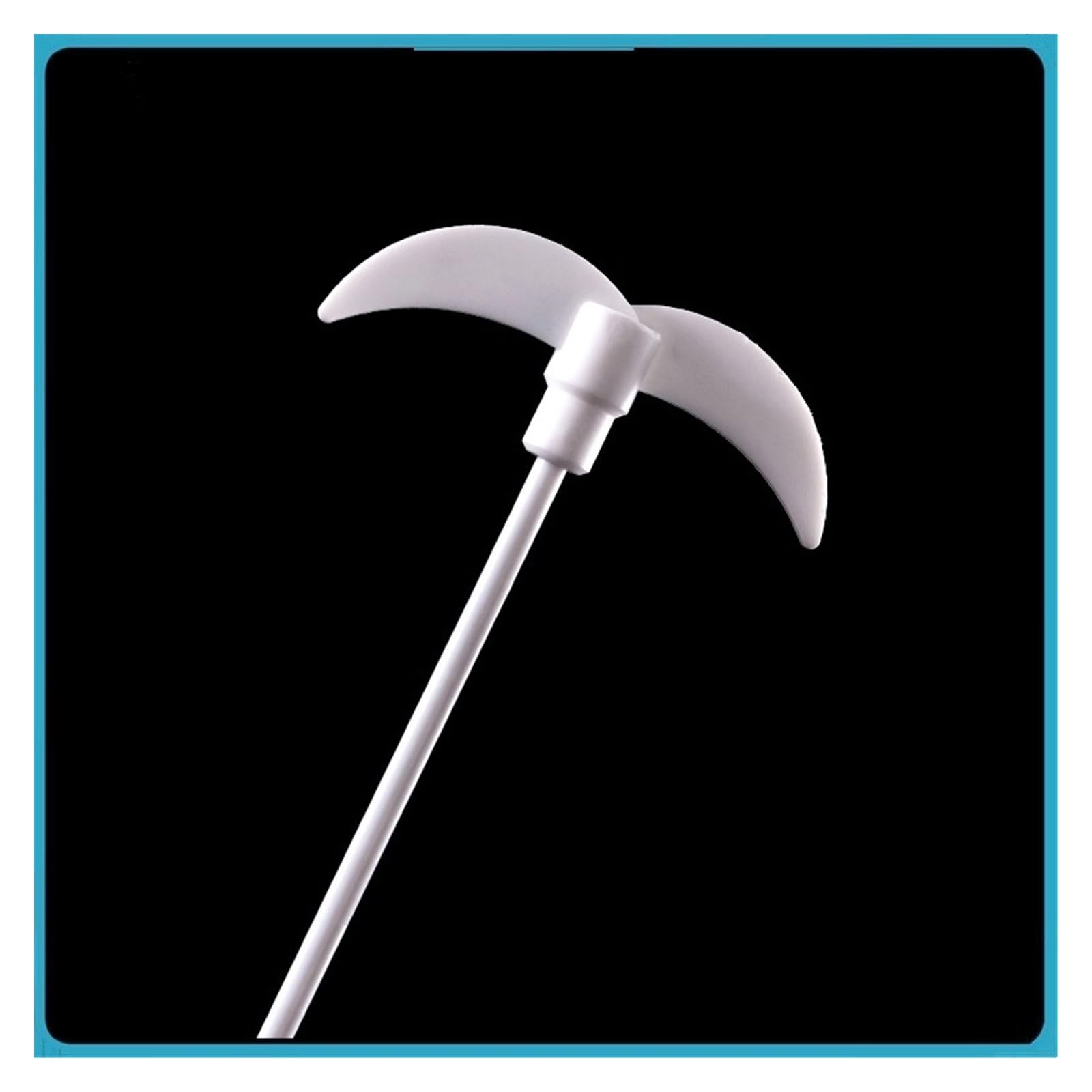 Agitador centrífugo PTFE Barra de agitación para eje de mezcla de media a alta velocidad, longitud de 550 mm, diámetro de agitación 110 mm, revestimiento de PTFE, 1/paquete