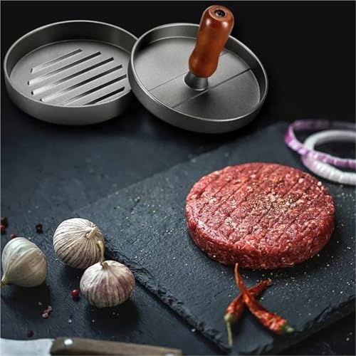 Prensa antiadherente for hamburguesas que evita que la carne se pegue al cocinar 7