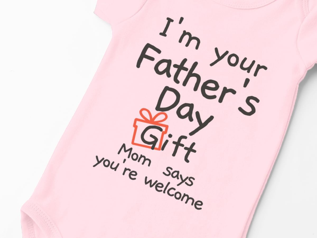 BesserBay Baby Boy Girl First Father's Day Cotton Onesie 1st Fathers Day Gift Bodysuit Newborn Outfit 0-24 Months
