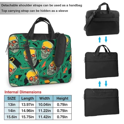 Bolso para laptop 15.6 pulgadas con diseño Cool Skulls miniatura 4