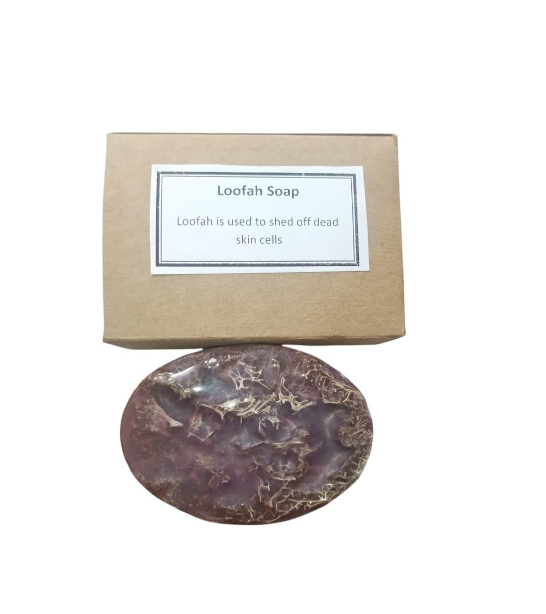 Loofah Soap Bar Handmade with Embedded Natural Loofah Sponge | Exfoliating Bar, Removes Dead Skin Cells, Gentle Cleansing, Soft & Smooth Skin, Natural Loofah Inside-image-21