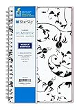 Blue Sky 2018-2019 Academic Year Weekly & Monthly Planner, Flexible Cover, Twin-Wire Binding, 5