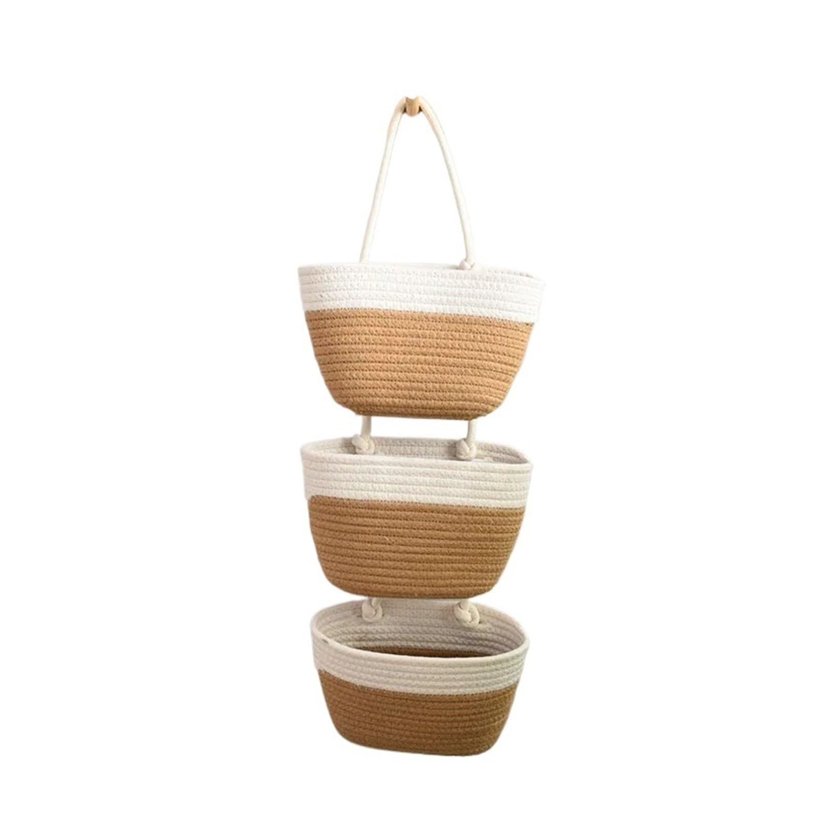 MRKU Folding Laundry Basket Household Storage Hamper Wall Hanging Cotton Sundries Organizers Decoration Wall Tool