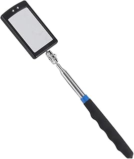 BiuZi Specchio di Ispezione Telescoping LED Illuminato Flessibile Specchio di Ispezione Regolabile Girevole A 360 Gradi Estendi Strumento