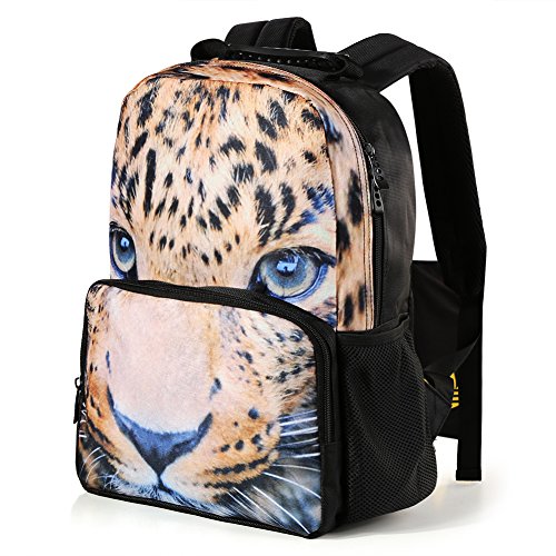Koolertron: 3D Animales Print Mochila Escolar  Guepardo