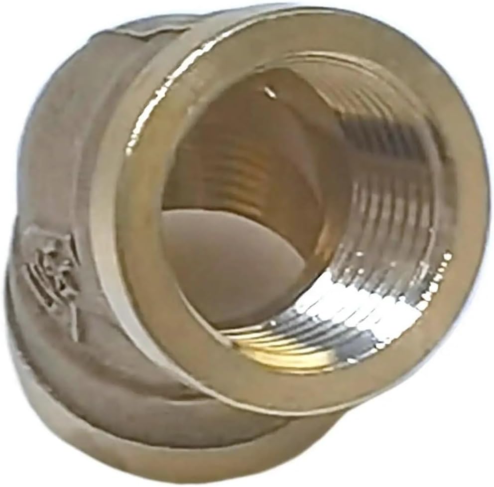 1/2" BSP メスネジ 45度エルボ 真鍮製 パイプ継手 コネクタ カプラ