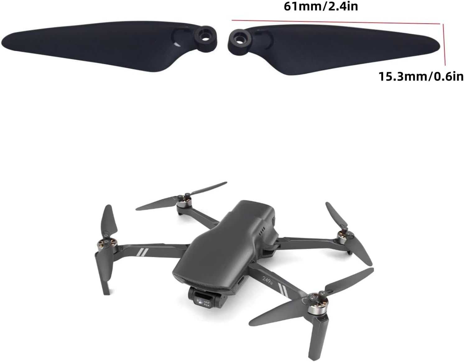 Fytoo 4PCS Quick Release Protective Ring + 8PCS Propeller for HS900 Drone Blade Protector RC Quadcopter Bumper Ring Wing Guard Accessories