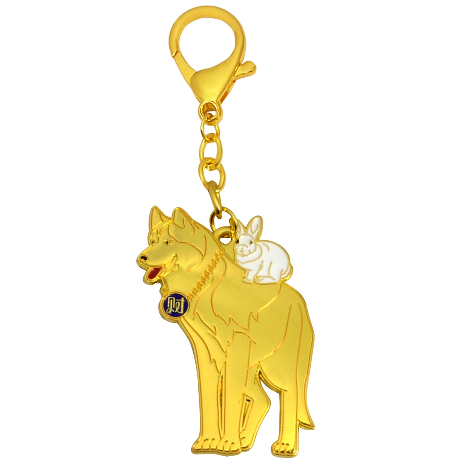 Llavero de amuleto de la suerte de la fortuna de oro para no perder tus llaves