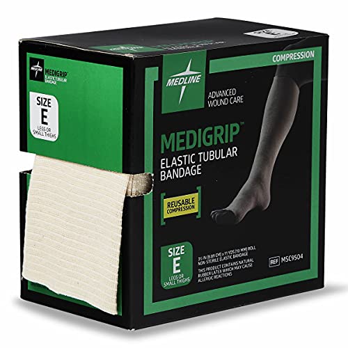 medline medigrip elastic tubular bandages size 3534 x 3734 for legs or small thighs