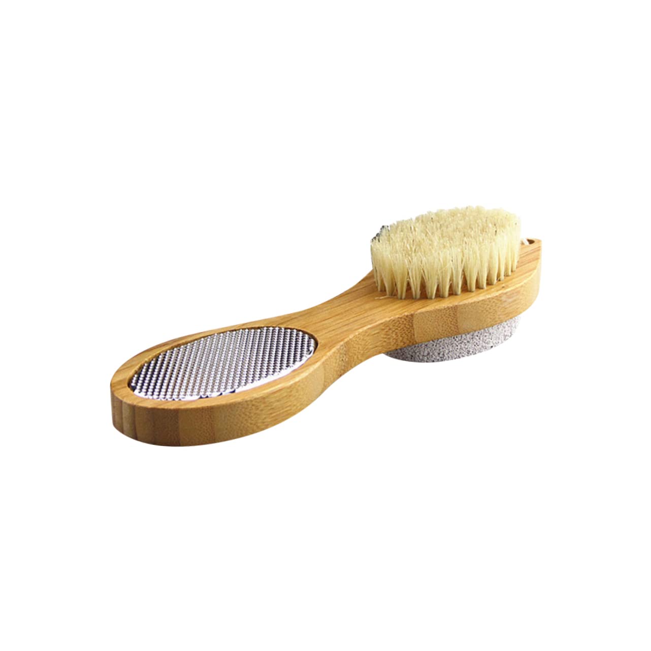 SOESFOUFU Shower Foot Brush Scrubber Kit Foot Care Wooden Bath Brush for Soften Skin