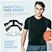 POPETPOP Adjustable Face Guard Sports Nose Guard Clear Protective Facial Mask for Basketball Soccer Baseball Lightweight and Durable with Versatile Fit for Youth and Adults
