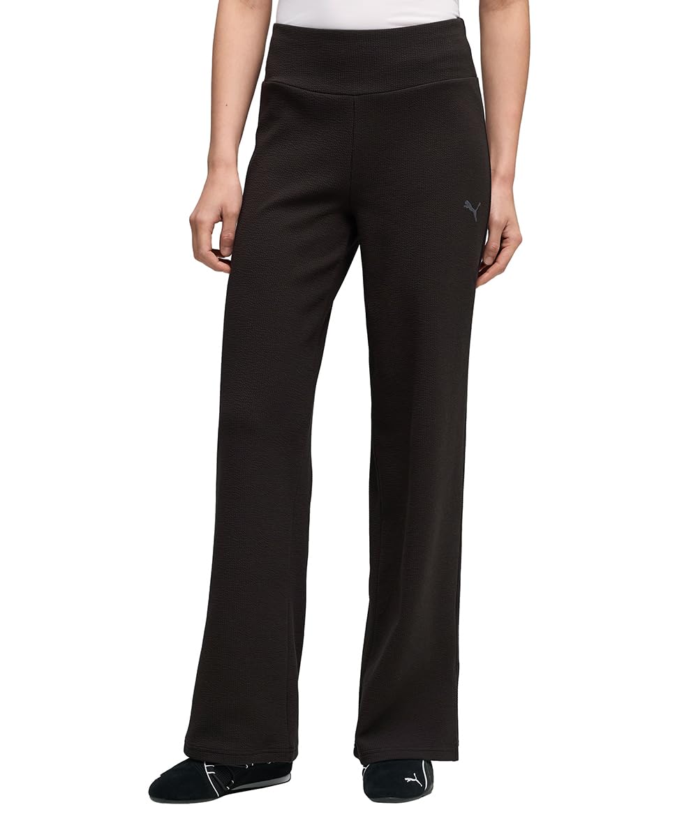 ESS Elevated High-Waist Straight Leg Pant Puma Black