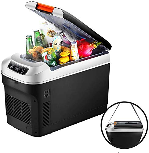 Xyfw Glacière Thermo-Électrique, Mini Frigo pour Voiture, Camion Et Prise 12V & 220V, Camping Car Extérieur, 12L